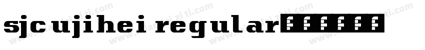 sjcujihei regular字体转换